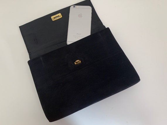 Black Velvet Purse, Vintage Mayer New York Design… - image 8