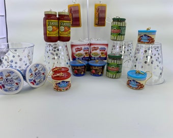 Mini brand earrings/pickle earrings/bacon earrings/Cool whip earrings/Spaghetti earrings/Almond earrings/chocolate earrings/French onion