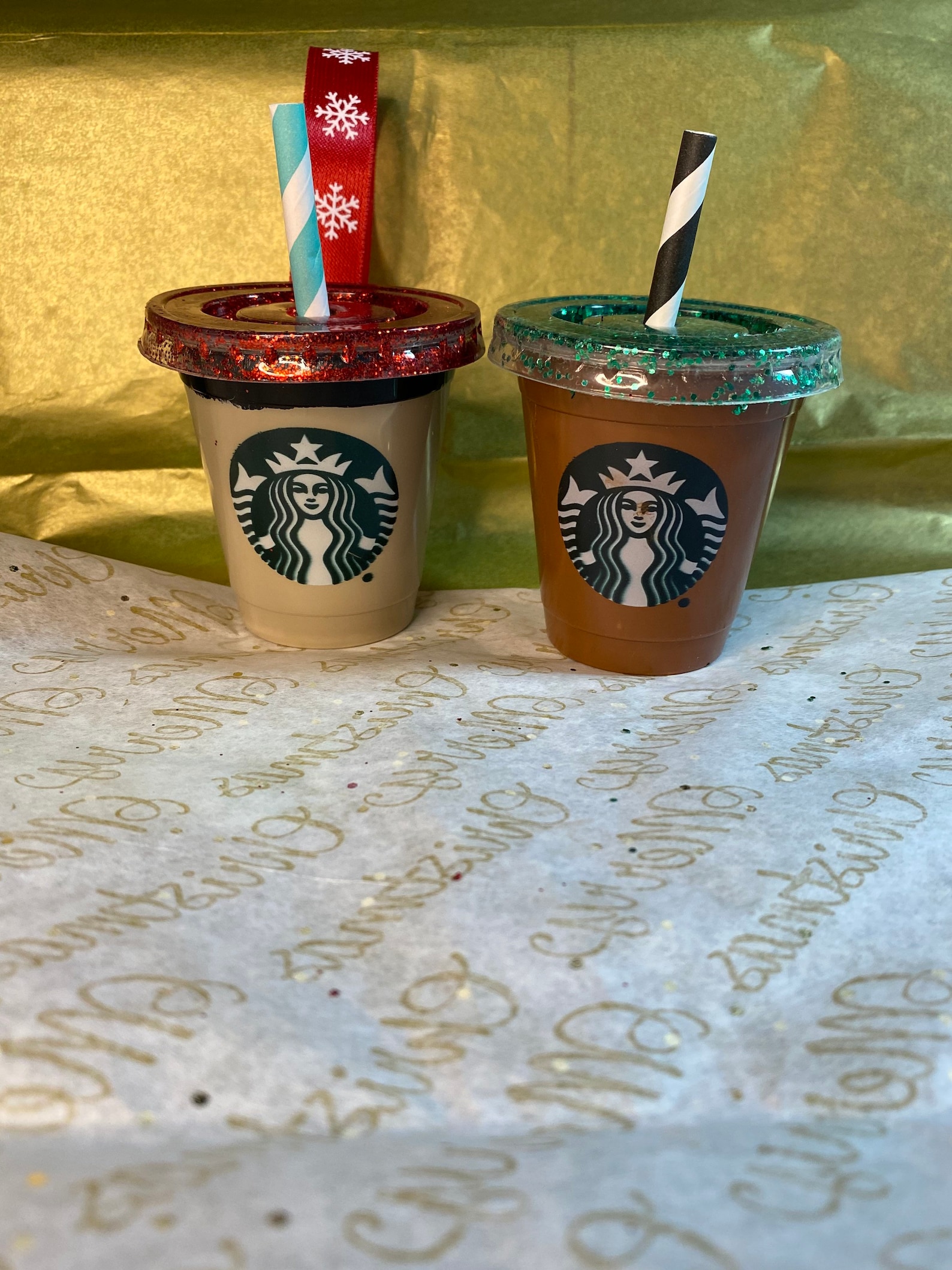 Starbucks Ornamentmini Iced Coffee Ornaments/props Etsy