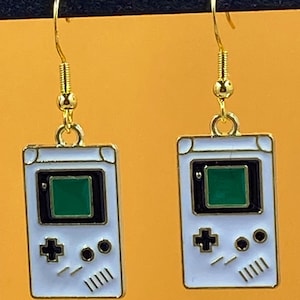 Video game earrings, Gameboy earrings,gamer earrings