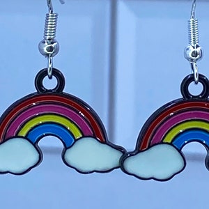 Rainbow earrings/Pride earrings/rainbow jewelry