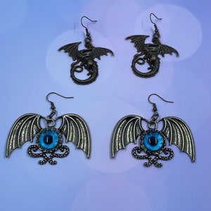 Dragon Earrings/dragons eye earrings/dragon dangle earrings/dragon jewelry