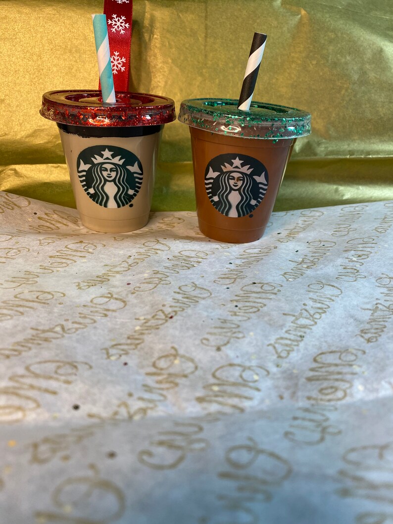Starbucks Ornamentmini Iced Coffee Ornaments/props Etsy