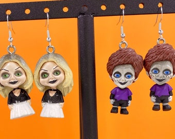 halloween doll earrings,Halloween earrings,Horror earrings