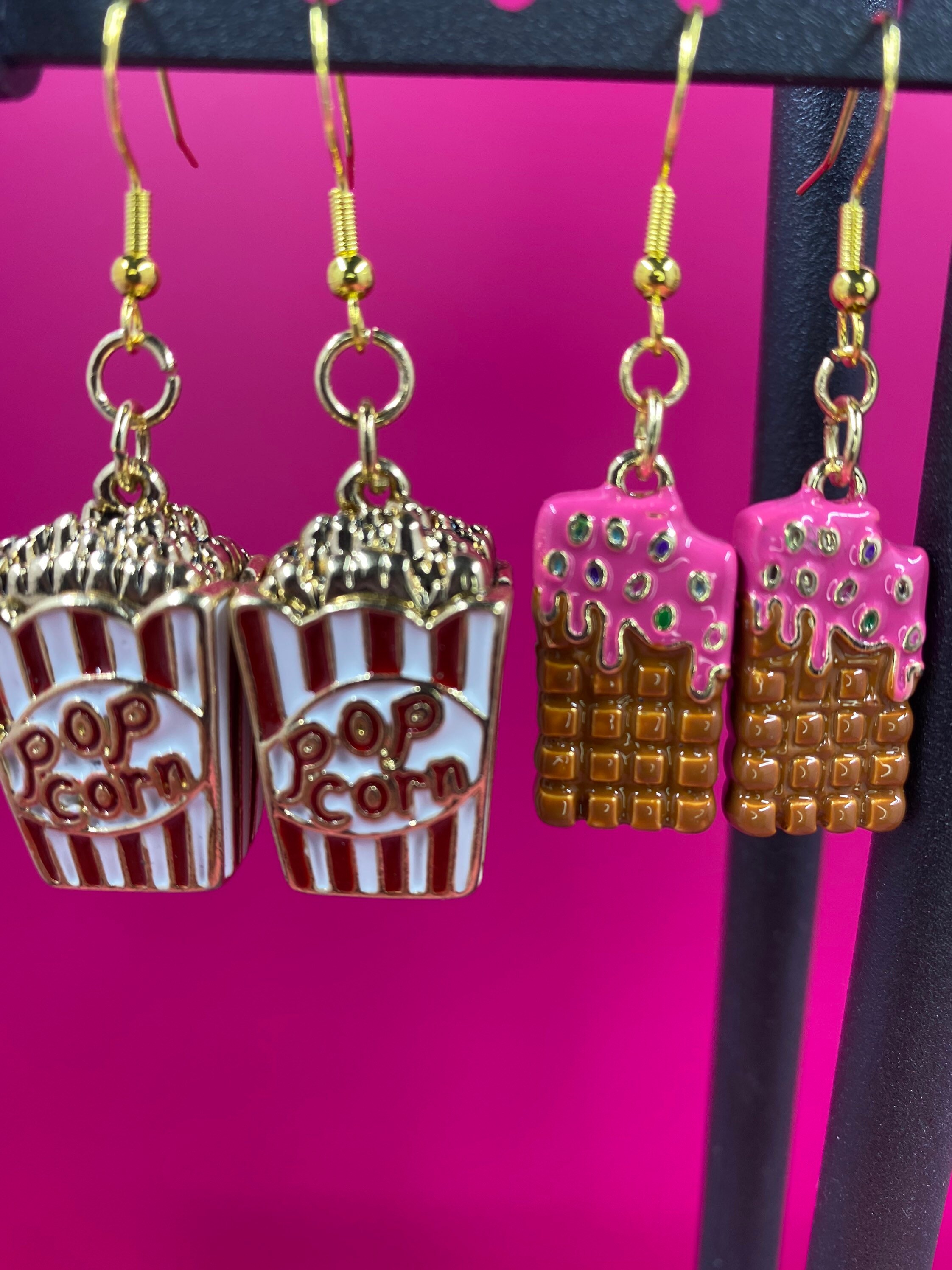 Popcorn Earrings/candy Bar Earrings/soda Pop Earrings/pretzel Etsy