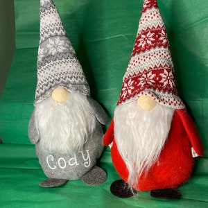 Personalized Plush Gnome, personalized Christmas gnomes,personalized gifts
