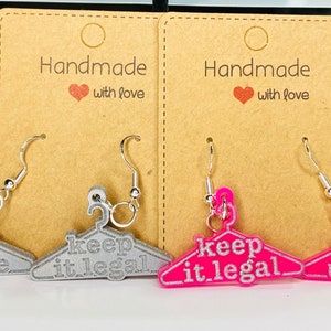 Hanger earrings,Pro choice earrings,Women’s rights earrings