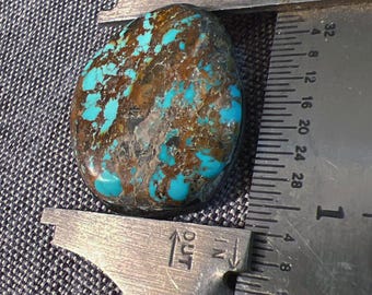 Cabochon bleu Apache