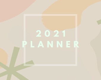 2021 Modern Abstract Shape Planner