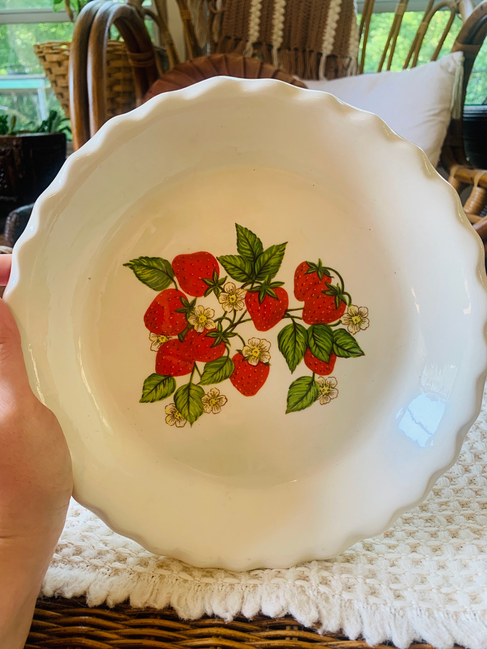 Vintage Strawberry Decorative Pie Plate Bundle Etsy