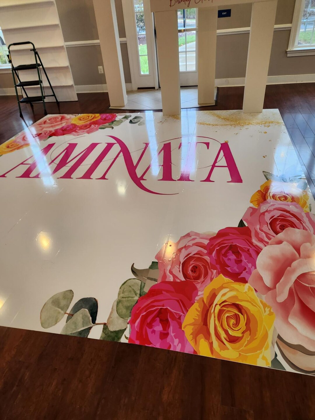 Floor Decal, Floor Sticker, Adhesive Floor Decal, Adhesive Floor