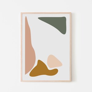 Neutral Colors Abstract Minimalist Art Print Digital Download Printable Wall Art