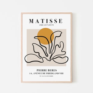 Matisse Exhibition Poster - Printable Wall Art - Matisse Line Art