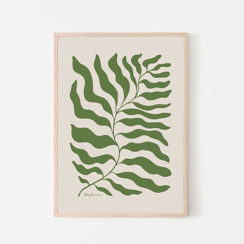 Matisse Print Green Leaf Museum Poster Henri Matisse Art - Etsy