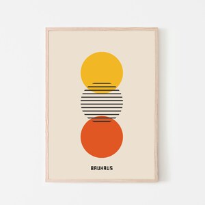 Bauhaus Art Museum Poster - Bauhaus Print - Exhibition Poster | Minimalist Wall Art | Bauhaus Poster | Printable Wall