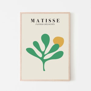 Matisse Print - Exhibition Poster | Museum Poster | Green Leaf Above Bed Art | Digital Print