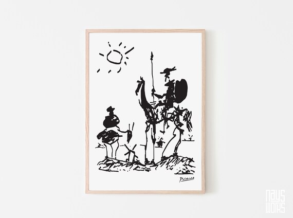 Picasso Print Don Quixote Printable Wall Art Museum Poster | Etsy