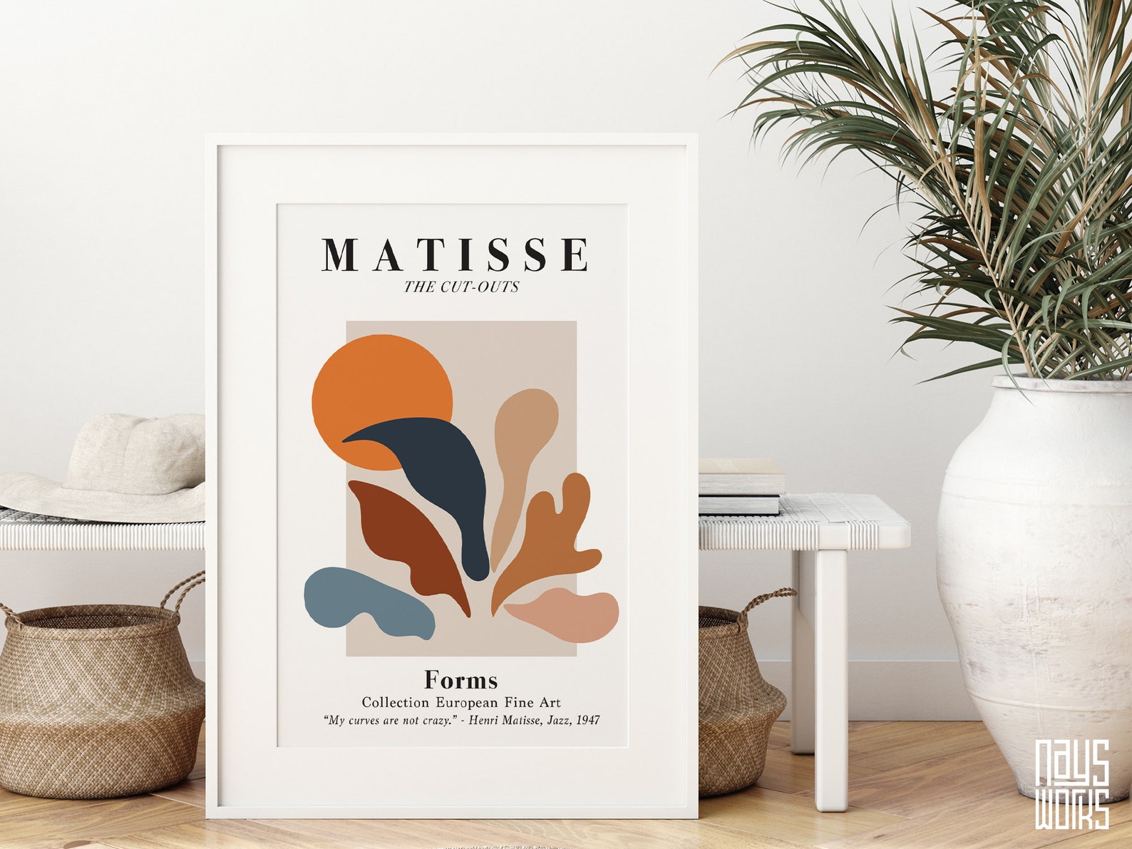 Matisse Cut Out Printable Wall Art Forms Poster - Etsy