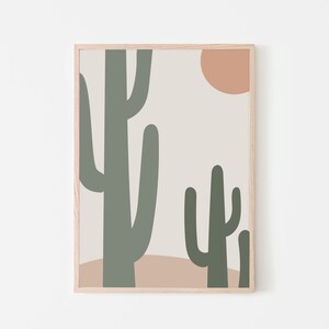 Über Bett Kunst l Zimmer Dekor ästhetische l Kaktus Poster l Kaktus Wandkunst l druckbare Wandkunst l Boho Wand Dekor l druckbare Kaktus Kunst