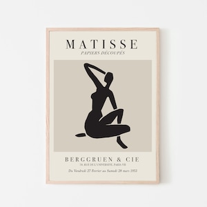Henri Matisse Imprimer | Femme noire | Affiche de l’exposition | Au-dessus du lit Art, Art mural imprimable, Affiche Matisse, Français Wall Art, Boho Wall Art