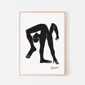 Picasso Druck Acrobat Museum Poster l Ausstellung Poster l druckbare Wandkunst l über Bett Kunst l Pablo Picasso Farbe