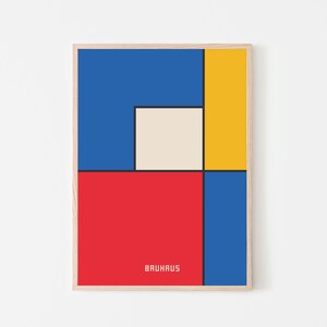 Bauhaus Print - Exhibition Poster - Minimalist Wall Art | Bauhaus Poster | Museum Poster | Printable Wall Art
