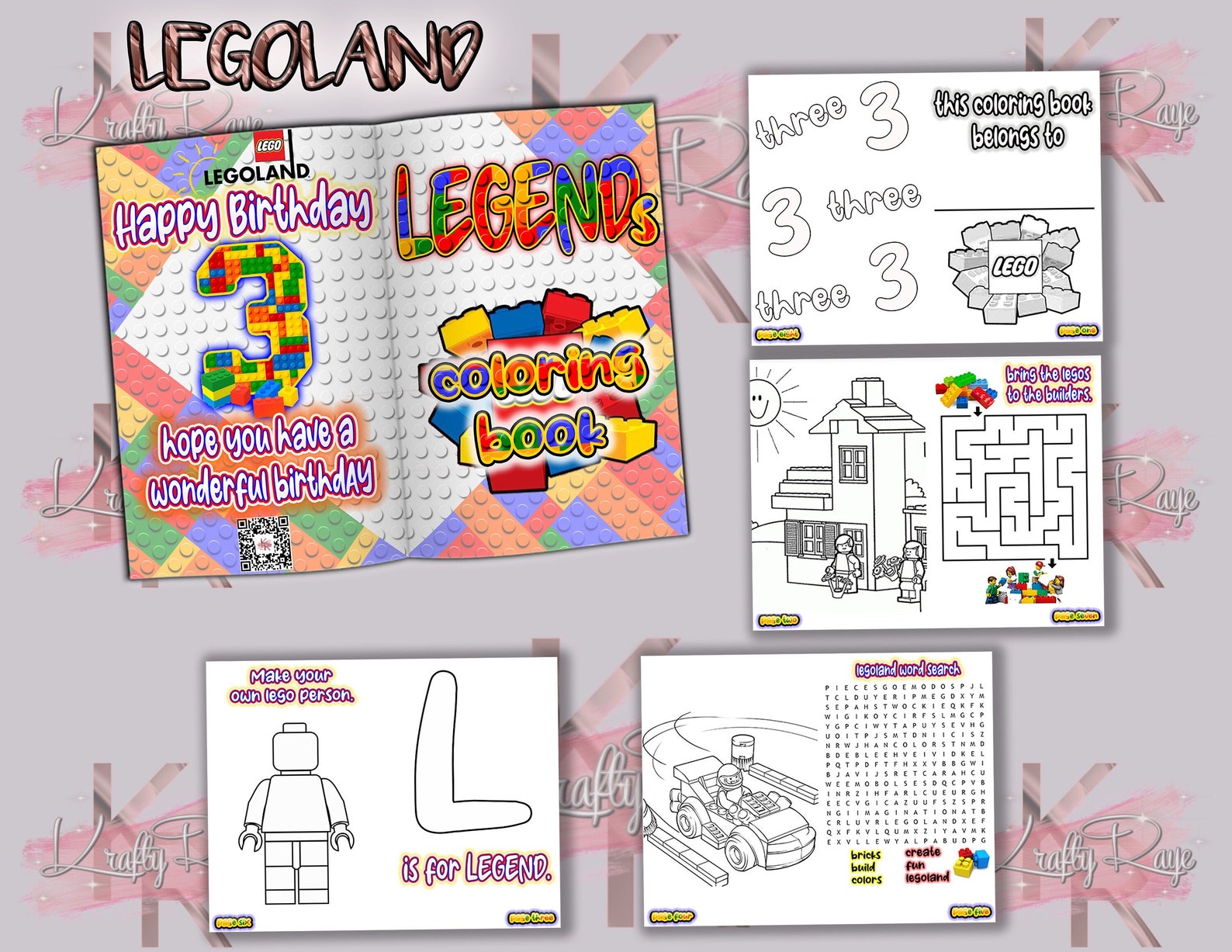 Personalized Coloring Books Custom Party Favors Coloring Books Birthday