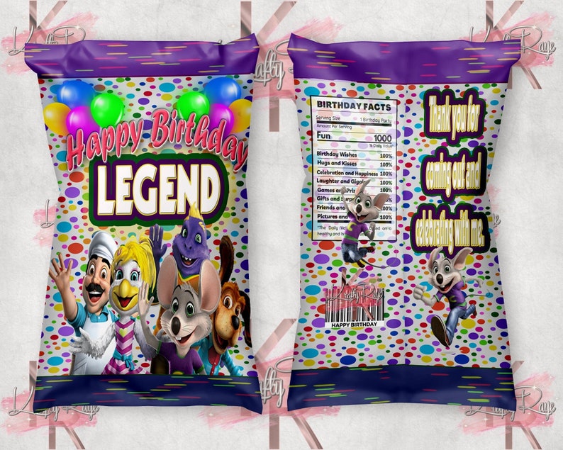 Custom Chip Bags Personalized Chip Bags Custom Party Favors Chip Bags Filled or Unfilled Etsy
