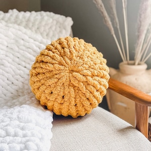 Unico cuscino rotondo in ciniglia Chunky Knit Throw / Super morbido, comodo, soffice / Boho Cuscino per la decorazione domestica / Ornamento grosso / regalo per lei / SPEDIZIONE GRATUITA NEGLI STATI UNITI