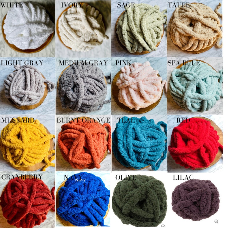 Handmade Chenille Chunky Knit BlanketReady-to-GiftBoho Home decor Unique ThrowSoft & Comfy ThrowPerfect Gift for MomFREE US Shipping image 8