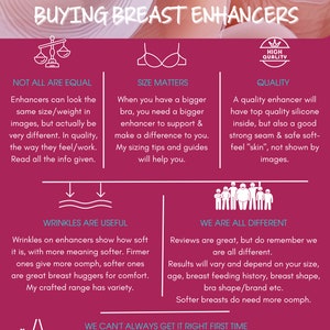 Jo Thornton - Style 9a Bra Inserts/Breast Enhancers: Suitable for Many AA, A, B, C, D, E - 275g Pair - AKA Silicone Chicken Fillets, Fillers image 8