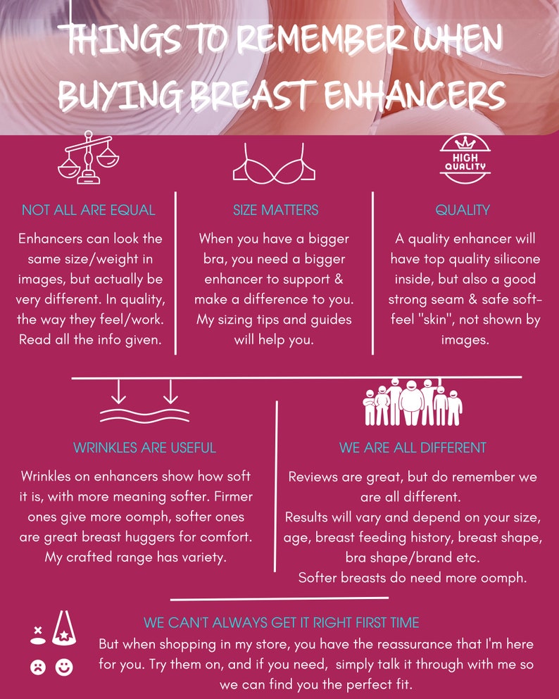 Jo Thornton - Style 9a Bra Inserts/Breast Enhancers: Suitable for Many AA, A, B, C, D, E - 275g Pair - AKA Silicone Chicken Fillets, Fillers image 8