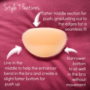 Jo Thornton - Style 9a Bra Inserts/Breast Enhancers: Suitable for Many AA, A, B, C, D, E - 275g Pair - AKA Silicone Chicken Fillets, Fillers image 5