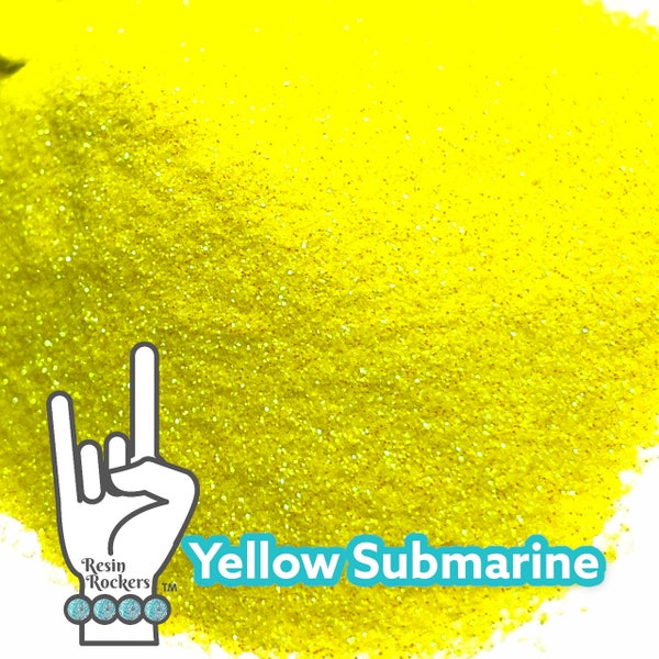 Yellow Submarine Fluorescent Orange Iridescent Pixie for Poxy Micro Fine Glitter