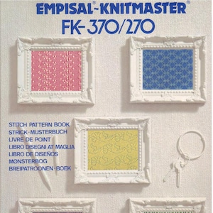 pdf; Vintage machinaal breipatronen; Patroonponskaart 24; knitmaster 370-270 Patronen; 82 pagina's;