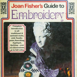 PDF; Vintage Embroidery  Patterns; Needlepoint, Smocking, Applique, Quilting; Guide to Embroidery; 144 pages;