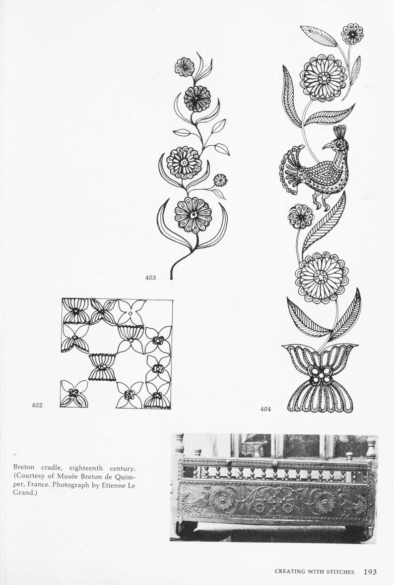 Vintage Embroidery patterns Embroidery stitches The stitches of creative embroidery 212 pages 1964 DIGITAL FILE PDF image 9