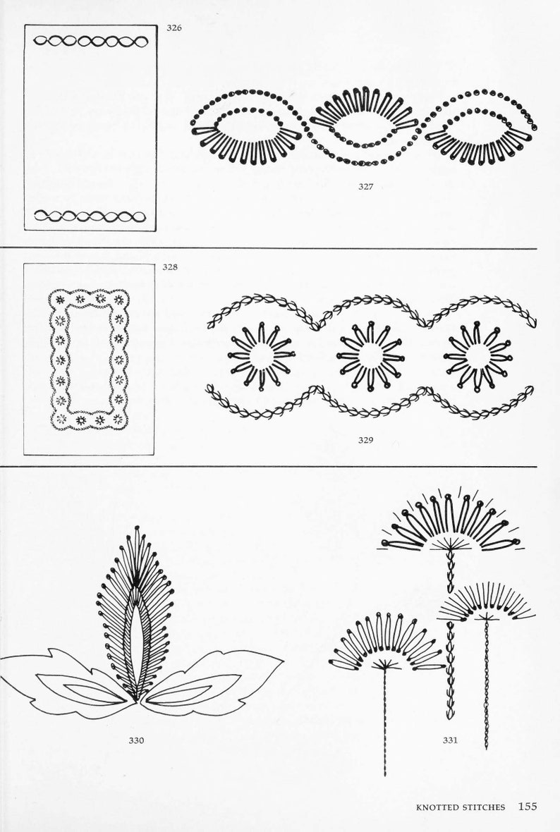 Vintage Embroidery patterns Embroidery stitches The stitches of creative embroidery 212 pages 1964 DIGITAL FILE PDF image 8