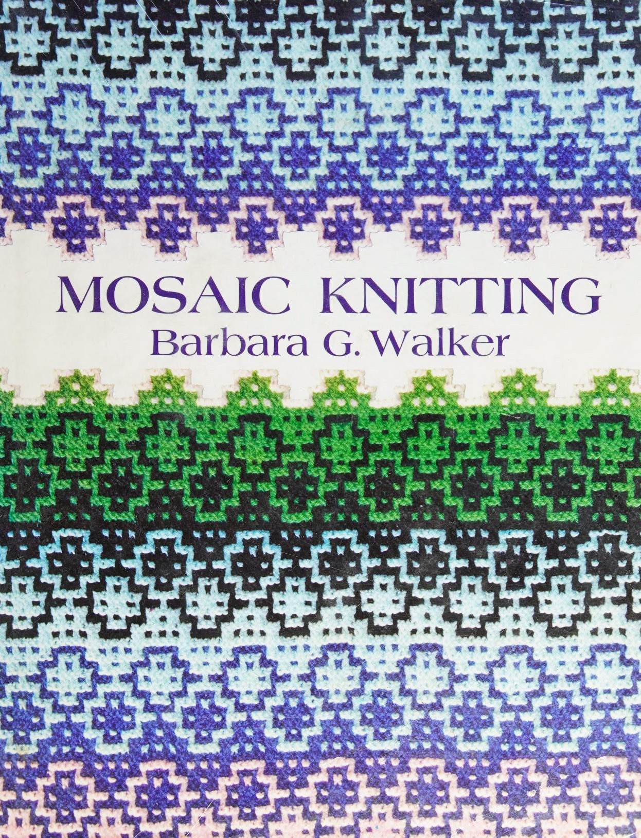 PDF, Vintage 197 Mosaic Knitting Patterns; Knitting Stitches