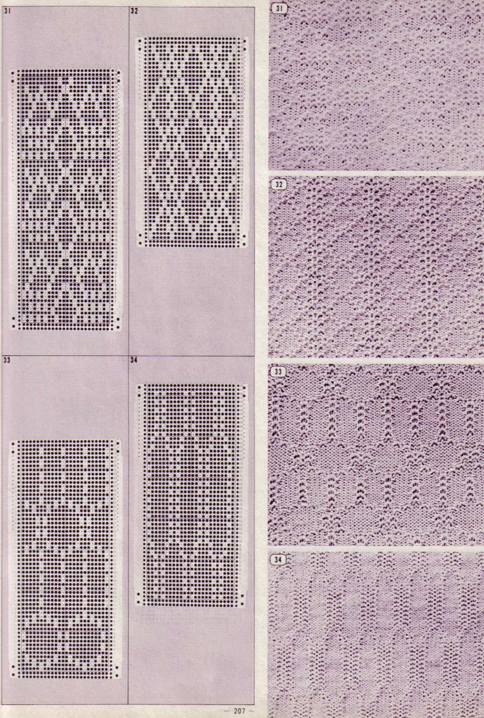 Machine Knitting Stitches Catalog Punch Card Pattern Vol.1 Etsy Canada