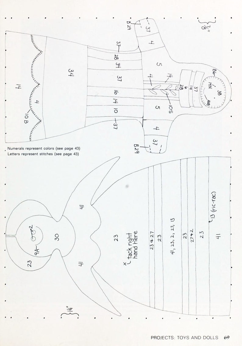 Vintage Embroidery design Basic techniques of stitchers Stitchery: crewel, embroidery, applique 80 pages DIGITAL FILE PDF image 7