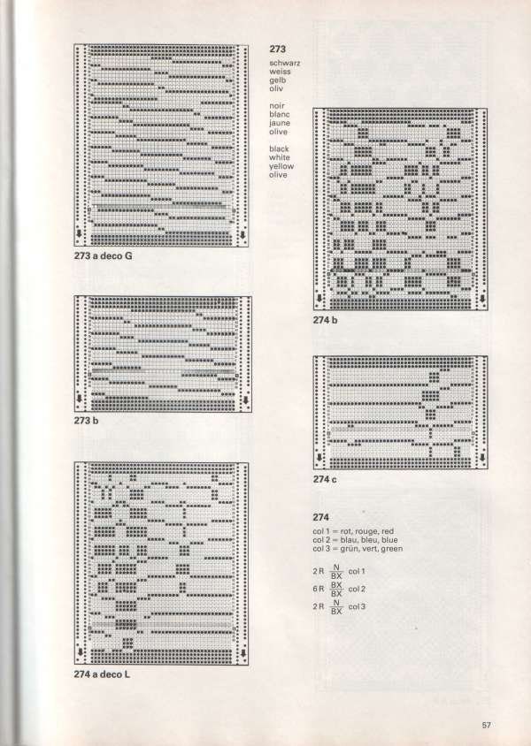 Machine Knitting PASSAP Patterns 330 Patterns Punchcard 40 86 Page ...