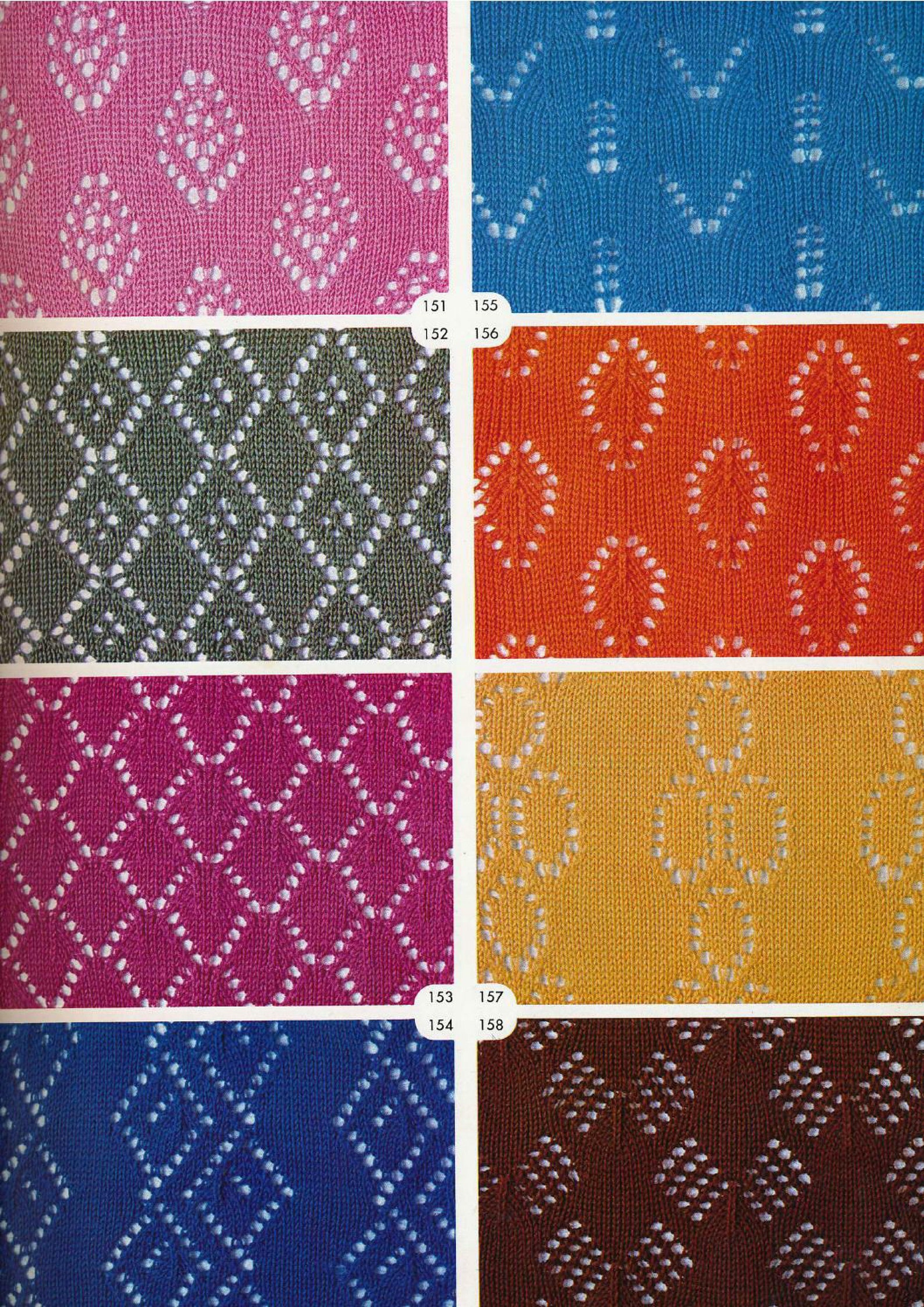 Machine Knitting Stitches Catalog Brother Punch Card Pattern Etsy