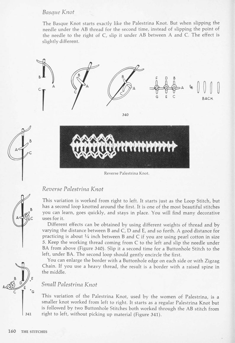 Vintage Embroidery patterns Embroidery stitches The stitches of creative embroidery 212 pages 1964 DIGITAL FILE PDF image 10