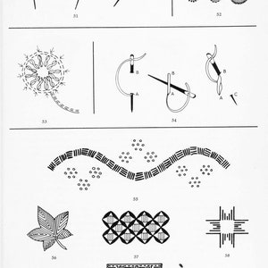 Vintage Embroidery patterns Embroidery stitches The stitches of creative embroidery 212 pages 1964 DIGITAL FILE PDF image 4