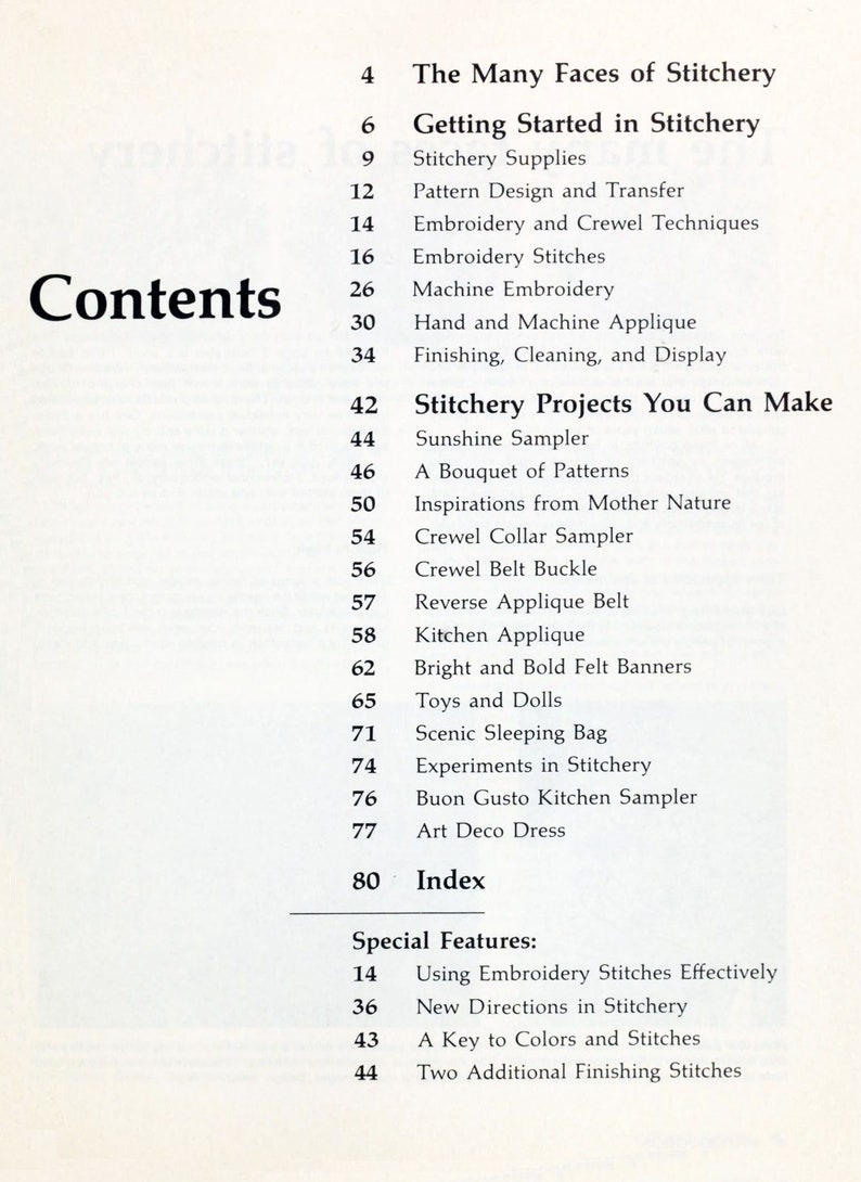 Diseño de bordado vintage Técnicas básicas de costura Costura: Crewel, bordado, apliques 80 páginas ARCHIVO DIGITAL PDF imagen 2