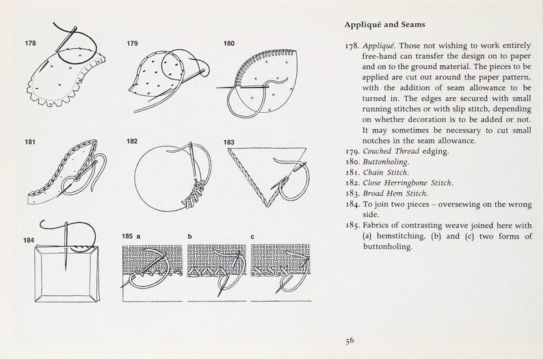 200 Embroidery stitches Scheme embroidery Handbook of stitches 200 embroidery stitches 78 pages 1970 Vintage Ebook on PDF image 6