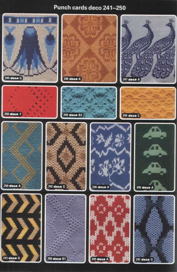 Machine Knitting PASSAP Patterns 330 Patterns Punchcard 40 - Etsy