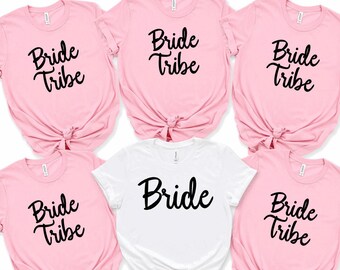 Bachelorette T-Shirt, Bridal party shirt, Bridesmaid T- Shirt, Bride Tribe Shirts, Maid of Honor Shirt, Wedding Party, Bridesmaid proposal