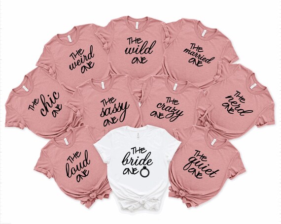 Bridal Party Shirts Bridesmaid Shirts 